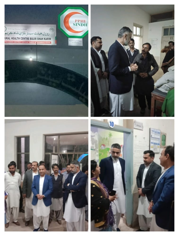 CEO and COO PPHI Sindh visited RHC Bulri Shah Karim